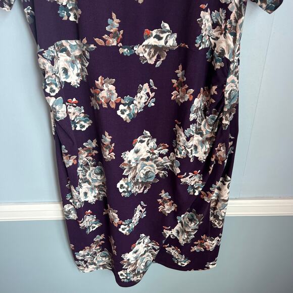 French Grey Stitchfix Brielle Maternity Short Sleeve Fitted Knit Dress Large - Picture 9 of 13